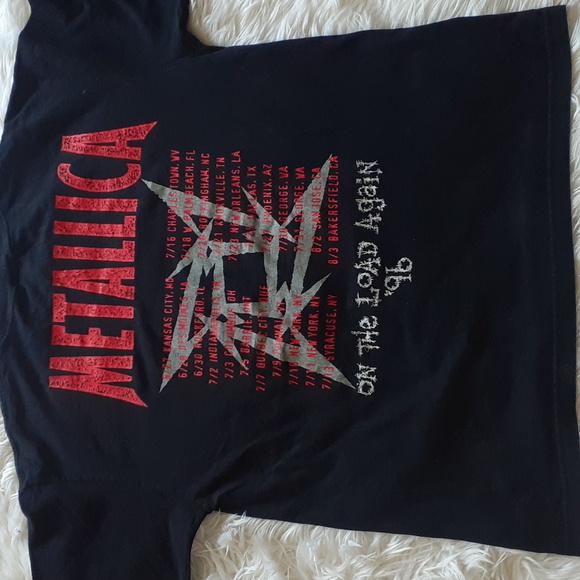 Vtg Metallica "On the Load Again Tour" Black T-Shirt Size XL - Picture 6 of 7